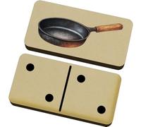 Azeeda 'Cast Iron Frying Pan' Domino Set & Box (DM00058202)