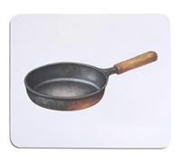 Azeeda 'Cast Iron Frying Pan' Mouse Mat/Desk Pad (MO00047275)