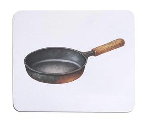 Azeeda 'Cast Iron Frying Pan' Mouse Mat/Desk Pad (MO00047275)