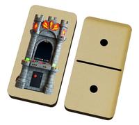 Azeeda 'Castle Themed Arcade Machine' Domino Set & Box (DM00059194)