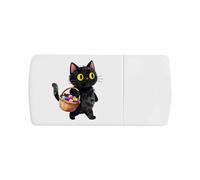 Azeeda 'Cat Trick or Treating' Pill Box with Splitter (PI00046438)