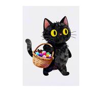 Azeeda 'Cat Trick or Treating' Temporary Tattoo - A6 (TO00108431)