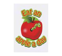 Azeeda 'Caterpillar and Apple' Temporary Tattoo - A6 (TO00097087)