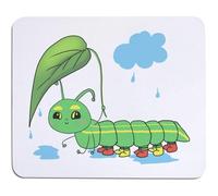 Azeeda 'Caterpillar In The Rain' Mouse Mat/Desk Pad (MO00046487)