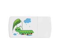 Azeeda 'Caterpillar in The Rain' Pill Box with Tablet Splitter (PI00043454)