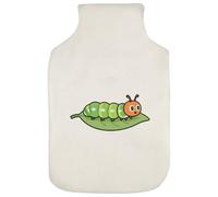 Azeeda 'Caterpillar on Leaf' Hot Water Bottle Cover (HW00048618)