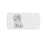 Azeeda 'Cavalier King Charles Spaniel' Pill Box with Tablet Splitter (PI00041059)