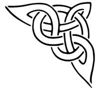 Azeeda 'Celtic Corner' Reusable Stencil - Durable Decorative Template for Painting and Spraying on Walls, Tiles, Wood, Fabric & Craft Projects - L (A4) (WS00032387)