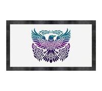 Azeeda 'Celtic Crow Motif' Pet Feeding Mat (PM00038646)