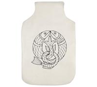 Azeeda 'Celtic Fish' Hot Water Bottle Cover (HW00051288)