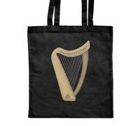 Azeeda 'Celtic Harp' Classic Black Tote Shopper Bag (ZB00032334)