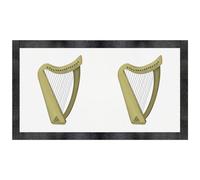 Azeeda 'Celtic Harp' Pet Feeding Mat (PM00037439)