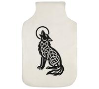 Azeeda 'Celtic Howling Wolf' Hot Water Bottle Cover (HW00042738)