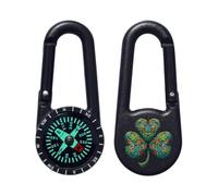 Azeeda 'Celtic Irish Shamrock' Compass Keyring (KC00042119)