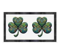 Azeeda 'Celtic Irish Shamrock' Pet Feeding Mat (PM00033993)