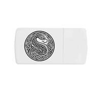 Azeeda 'Celtic Serpent Motif' Pill Box with Tablet Splitter (PI00039115)