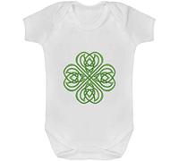 Azeeda 'Celtic Shamrock' Baby Grow - White, 3-6m (GR00086402)