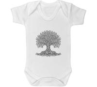 Azeeda 'Celtic Tree' Baby Grow - White, 0-3m (GR00179328)