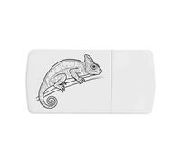 Azeeda 'Chameleon on a Branch' Pill Box with Tablet Splitter (PI00040450)