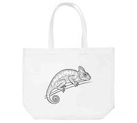 Azeeda 'Chameleon on a Branch' Tote Shopping Bag For Life (BG00088656)