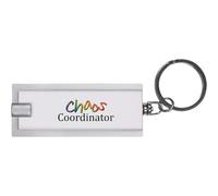 Azeeda 'Chaos Coordinator' LED Torch Keyring - Compact Pocket Flashlight with Keychain - Handy Mini Light for Bags and Keys (KT00040211)