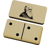 Azeeda 'Charles Darwin Portrait' Domino Set with Box (DM00060231)