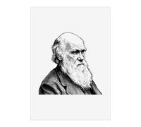 Azeeda 'Charles Darwin Portrait' Poster - A1 Portrait (PP00377884)