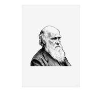 Azeeda 'Charles Darwin Portrait' Poster - A4 Portrait (PP00377881)