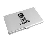 Azeeda 'Charles Darwin with Owl' Business Card Holder/Credit Card Wallet (CH00045071)