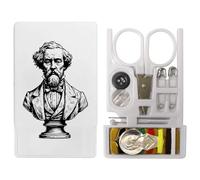 Azeeda 'Charles Dickens Bust' Mini Travel Sewing Kit (SE00036676)