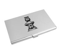 Azeeda 'Charles Dickens with Owl' Business Card Holder/Credit Card Wallet (CH00045073)