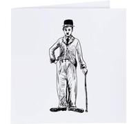 Azeeda 'Charlie Chaplin' Blank Greeting Card (GC00010067)