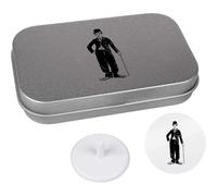 Azeeda 'Charlie Chaplin With Cane' Golf Markers Gift Set (GO00096239)