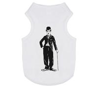 Azeeda 'Charlie Chaplin With Cane' Pet Dog/Cat T-Shirt, L (PT00189463)