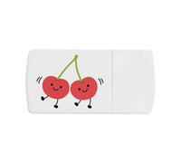 Azeeda 'Cheeky Cherries' Pill Box with Tablet Splitter (PI00040302)