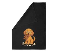 Azeeda 'Cheeky Cockapoo Dog' Cotton Tea Towel - Black (TW00073084)