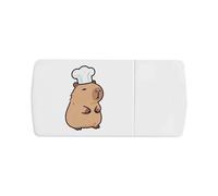 Azeeda 'Chef Capybara' Pill Box with Tablet Splitter (PI00043685)