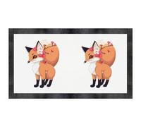 Azeeda 'Cherry Blossom Fox' Pet Feeding Mat (PM00037175)