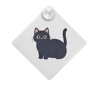 Azeeda 'Chibi Bombay Cat' Suction Cup Car Window Sign (CG00036843)