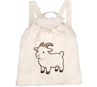 Azeeda 'Chibi Goat' Canvas Rucksack/Backpack (RK00046802)