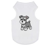 Azeeda 'Chibi Miniature Schnauzer' Pet Dog/Cat T-Shirt, XS (PT00178604)