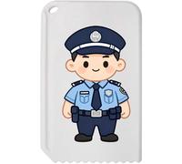 Azeeda 'Chibi Police Officer' Plastic Ice Scraper (IC00049405)