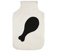 Azeeda 'Chicken Drumstick Food Silhouette' Hot Water Bottle Cover (HW00045067)