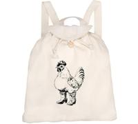 Azeeda 'Chicken in Boots' Canvas Rucksack/Backpack (RK00050874)