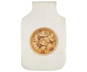 Azeeda 'Chicken & Mushroom Soup with Rice' Hot Water Bottle Cover (HW00049960)