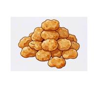 Azeeda 'Chicken Nuggets' Temporary Tattoo - A6 (TO00101907)