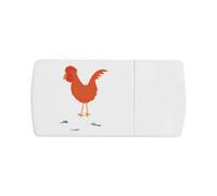 Azeeda 'Chicken On The Prowl' Pill Box with Tablet Splitter (PI00045137)