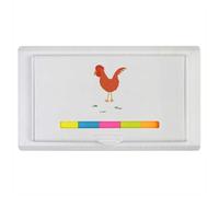 Azeeda 'Chicken On The Prowl' Sticky Note Ruler Pad (ST00048973)