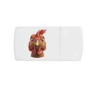 Azeeda 'Chicken Portrait' Pill Box with Tablet Splitter (PI00045305)
