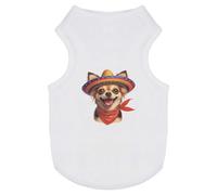 Azeeda 'Chihuahua Wearing Sombrero' Pet Dog/Cat T-Shirt, XS (PT00181508)